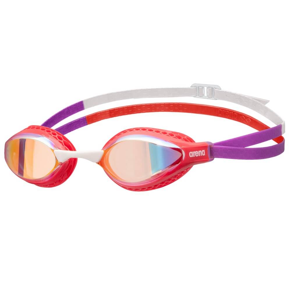 ARENA Air Speed Mirror Racing Yellow Copper/Bright Coral/Plum peldbrilles