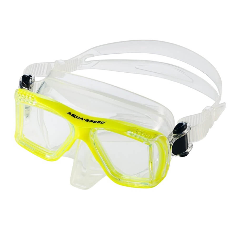 AQUA SPEED Ergo Yellow niršanas maska