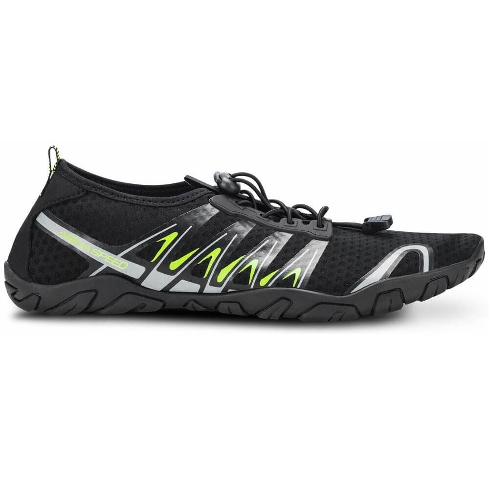 AQUA SPEED Gekko Black/Grey/Fluo Yellow ūdens apavi