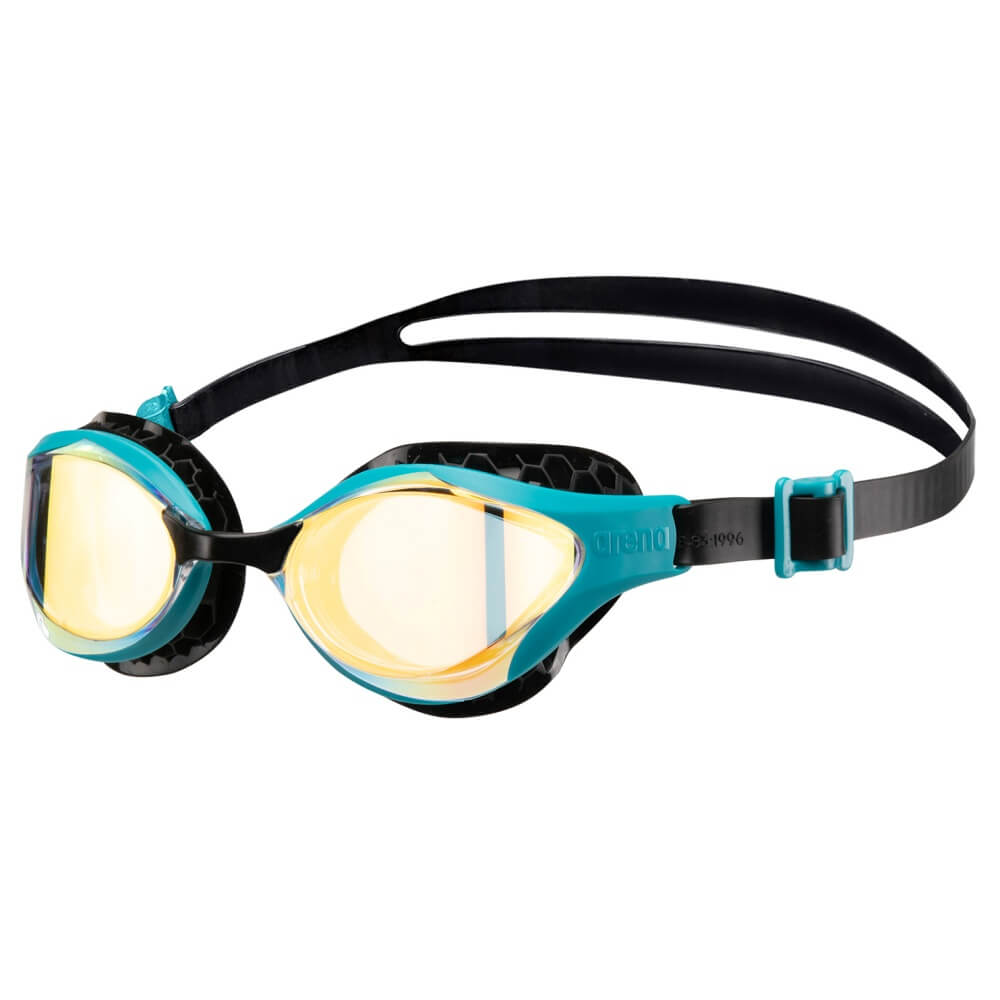 ARENA Air Bold Swipe Mirror Yellow Copper/Green Lake peldbrilles