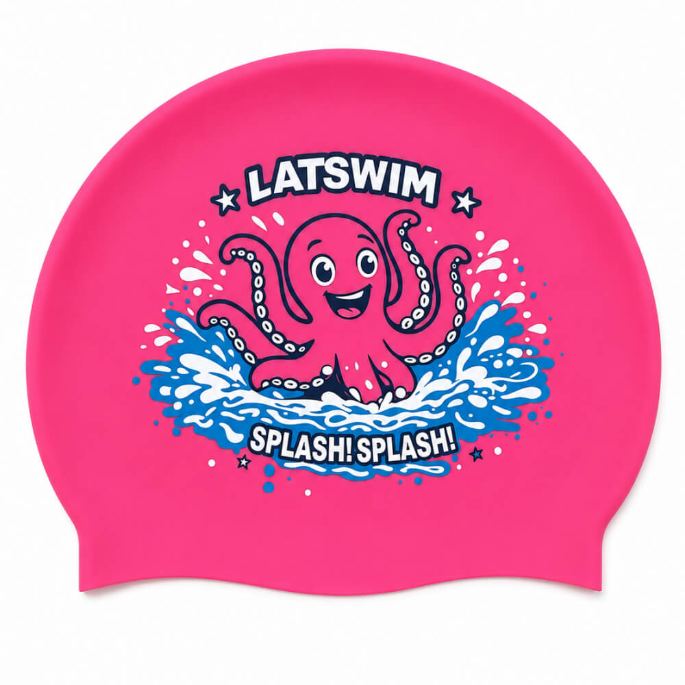 LATSWIM Splash! Splash! bērnu silikona peldcepure