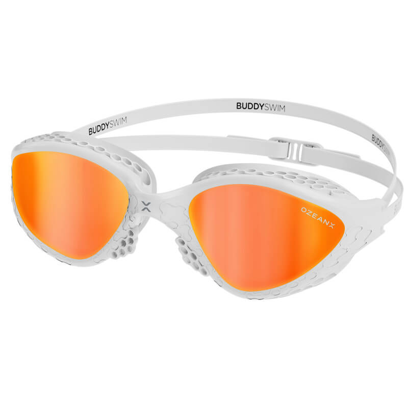BUDDYSWIM OzeanX Mirror White/Orange peldbrilles