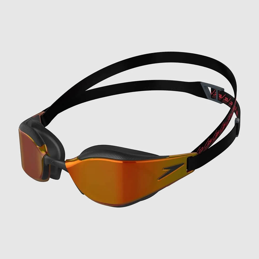 SPEEDO Fastskin Hyper Elite Mirror Black/Gold peldbrilles