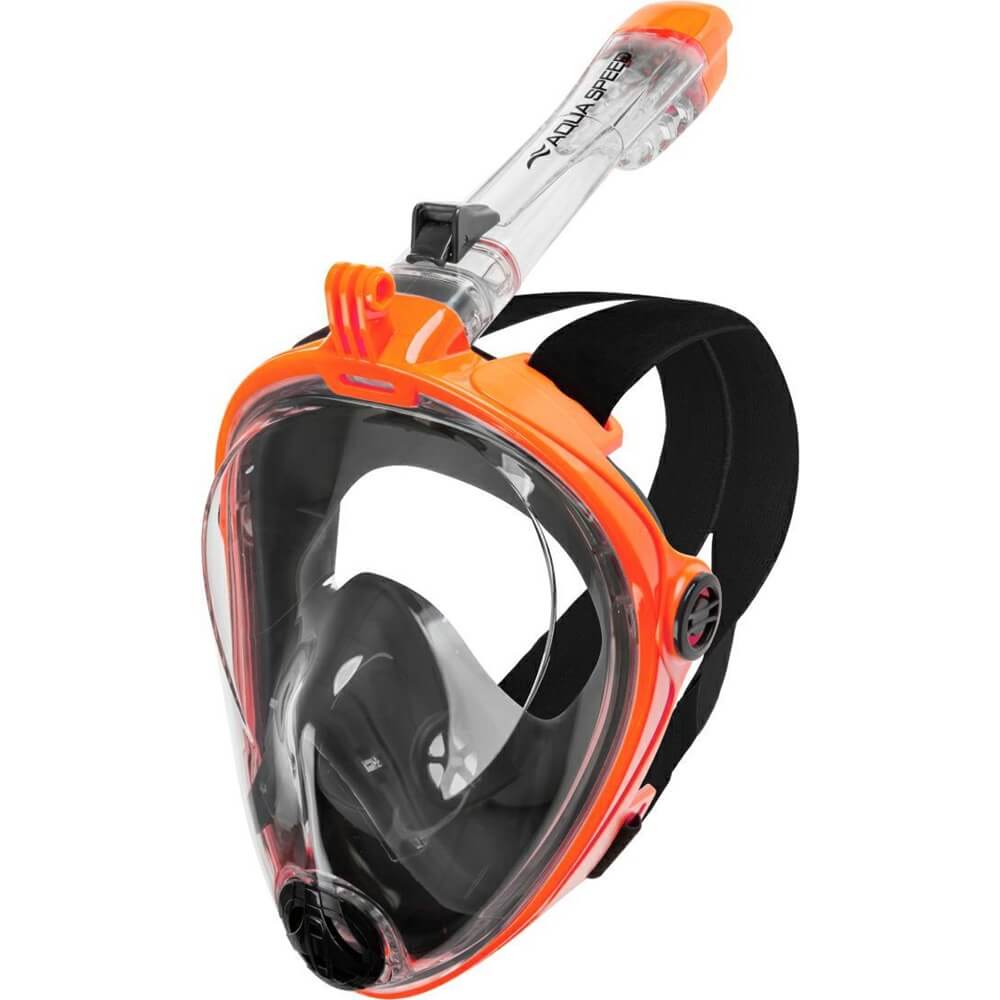 AQUA SPEED SPECTRA 2.0 Orange/Black pilna sejas maska