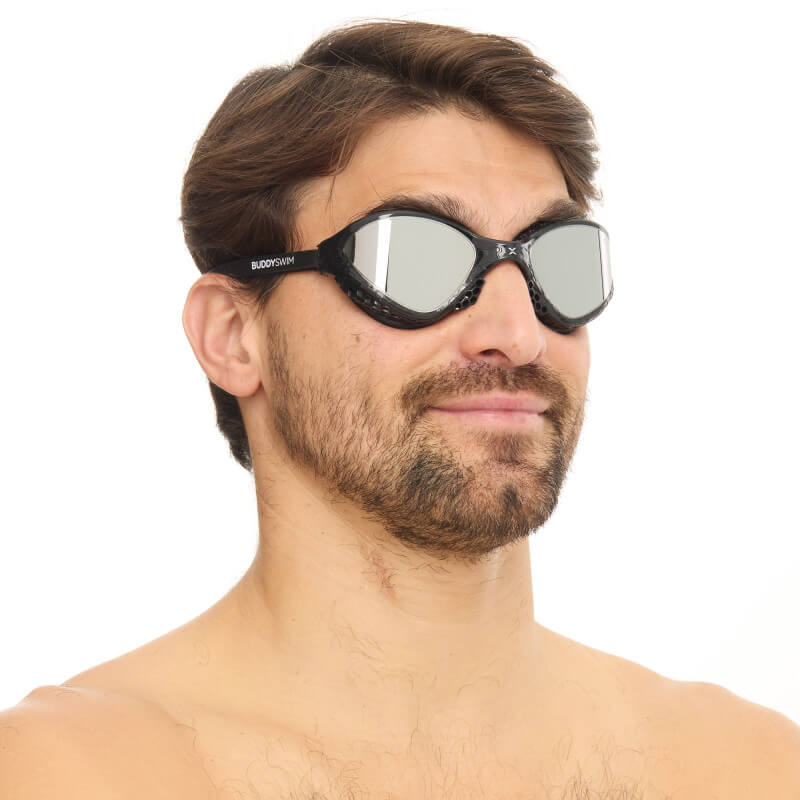 BUDDYSWIM OzeanX Mirror Black/Silver peldbrilles