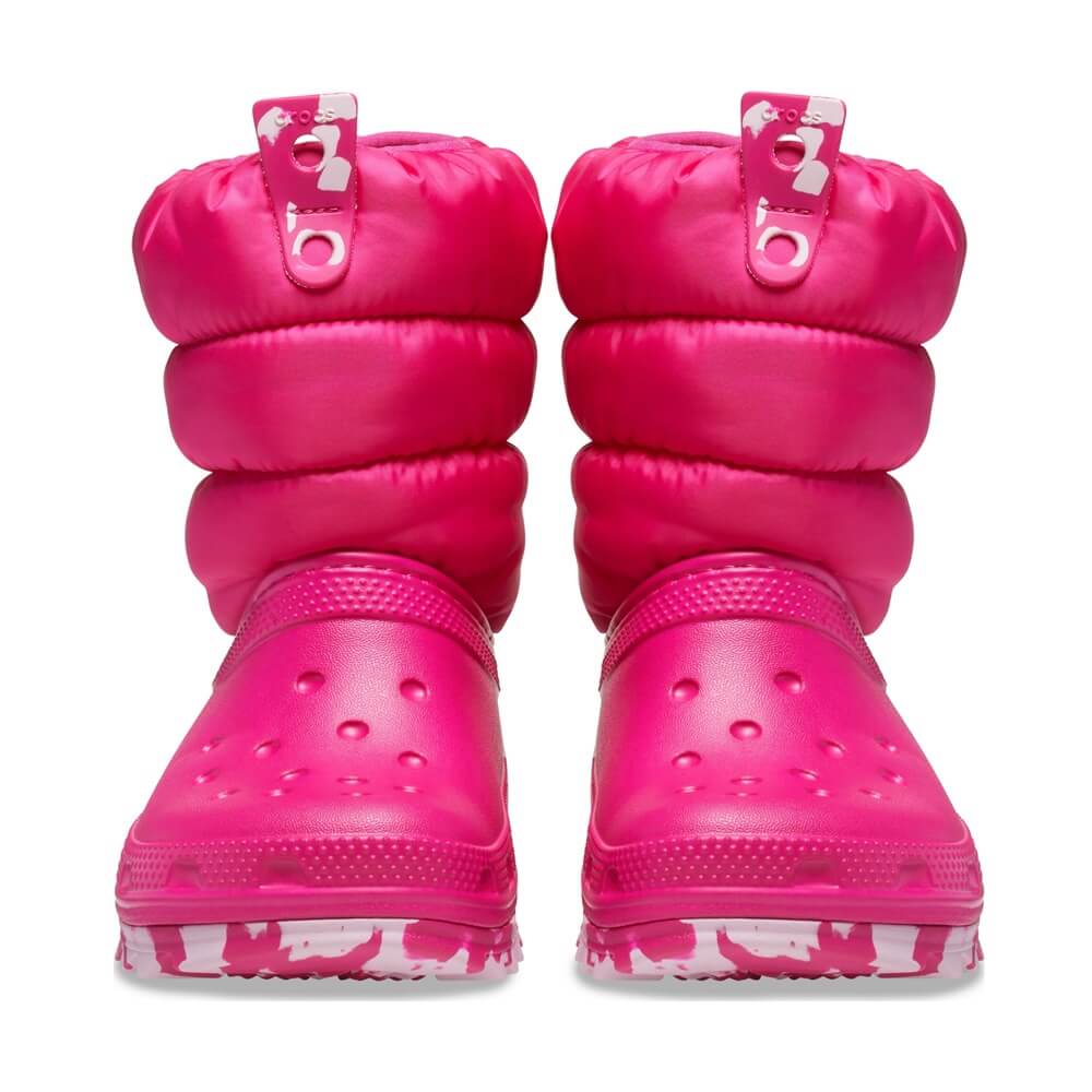 Crocs™ Classic Neo Puff Candy Pink bērnu zābaki