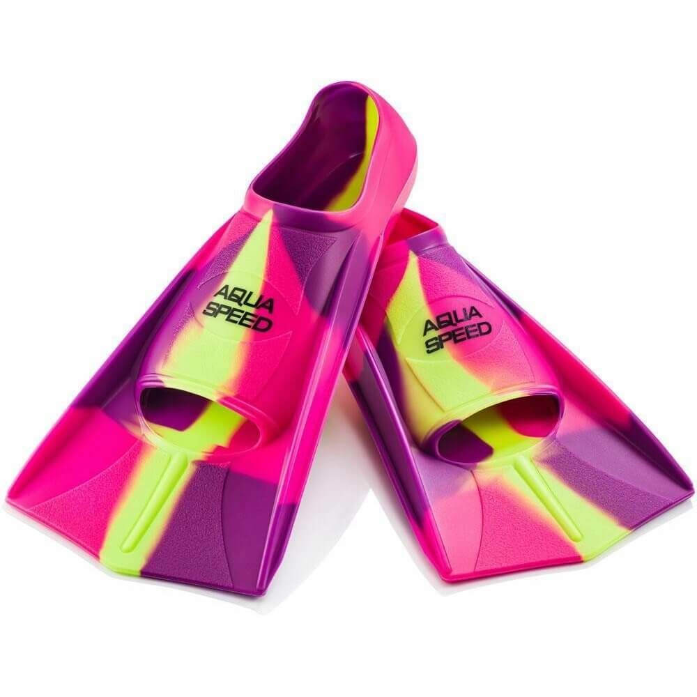 AQUA SPEED Training Fins Pink/Violet/Yellow pleznas