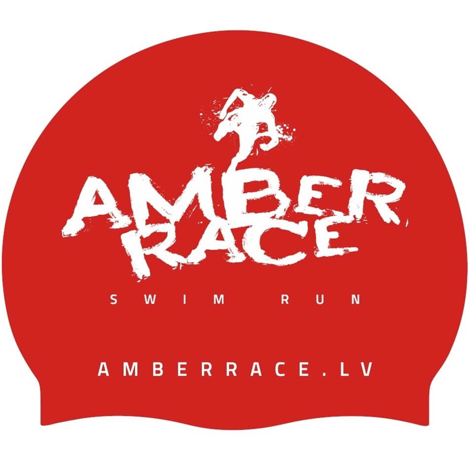 Individuālās apdrukas peldcepure Swim Run Amber Race 2018 #52