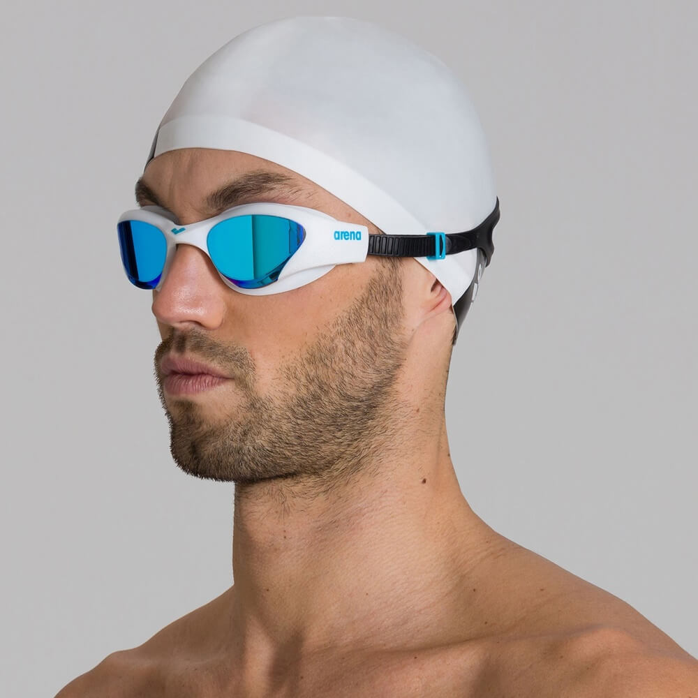 ARENA The One Mirror Blue/White/Black peldēšanas brilles