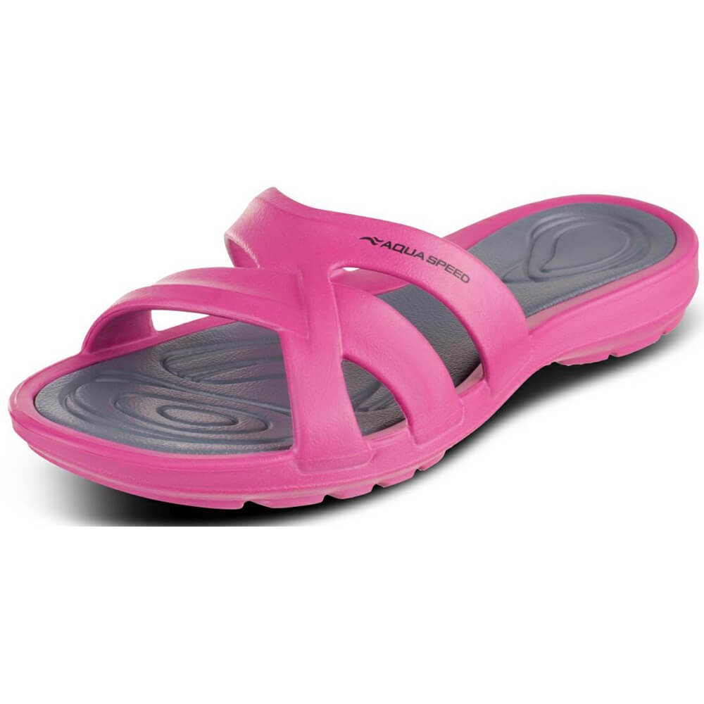 AQUA SPEED Panama Pink/Grey sieviešu baseina čības