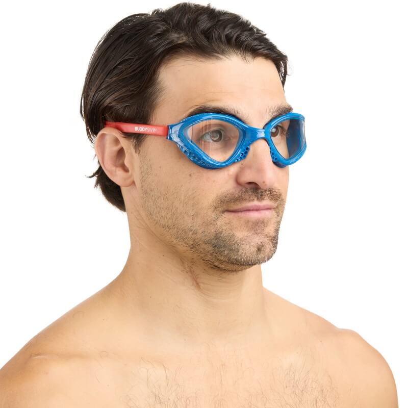 BUDDYSWIM Ozean Navy-Red/Clear peldbrilles