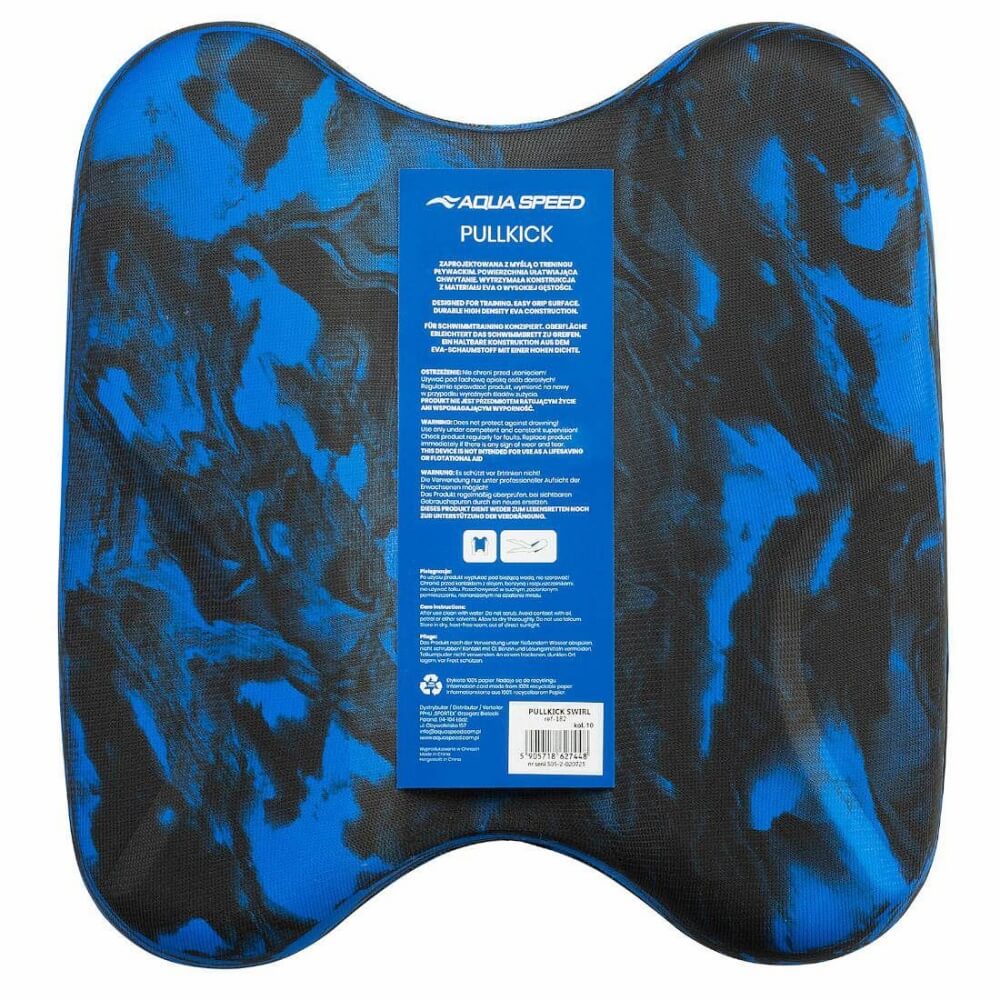 AQUA SPEED Pullkick Swirl Blue dēlītis