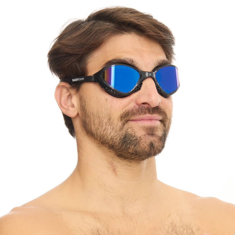 BUDDYSWIM OzeanX Mirror Black/Blue peldbrilles