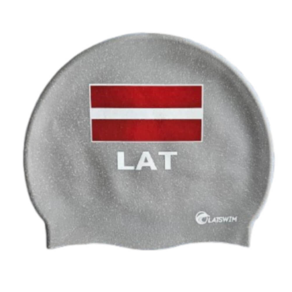 LATSWIM Recycled Grey silikona peldcepure