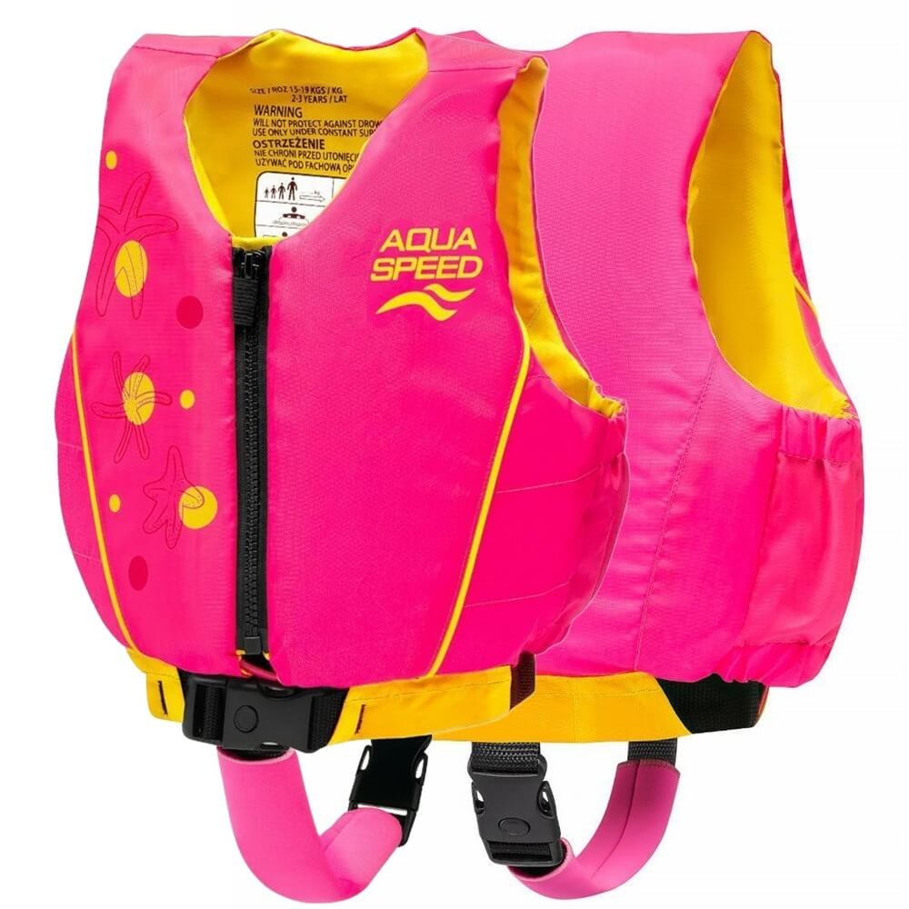 AQUA SPEED Swim Star Pink/Yellow peldēšanas veste bērniem