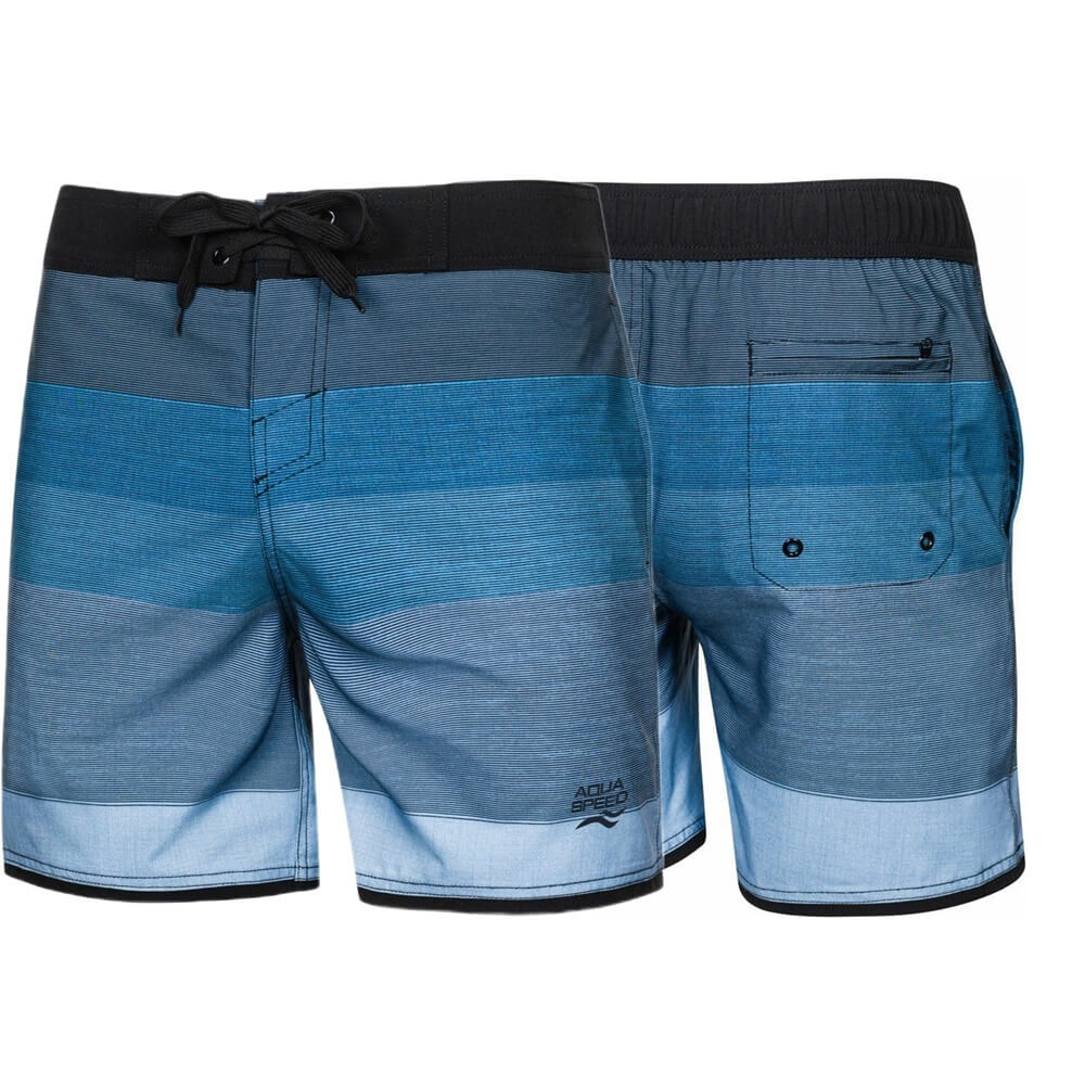 AQUA SPEED Nolan Grey/Blue vīriešu peldšorti