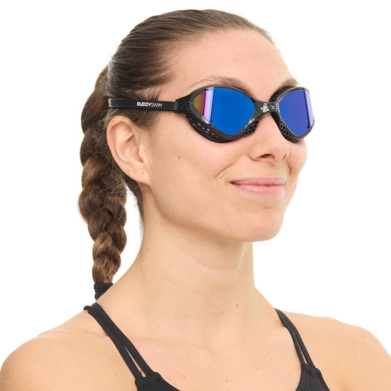 BUDDYSWIM OzeanX Mirror Black/Blue peldbrilles