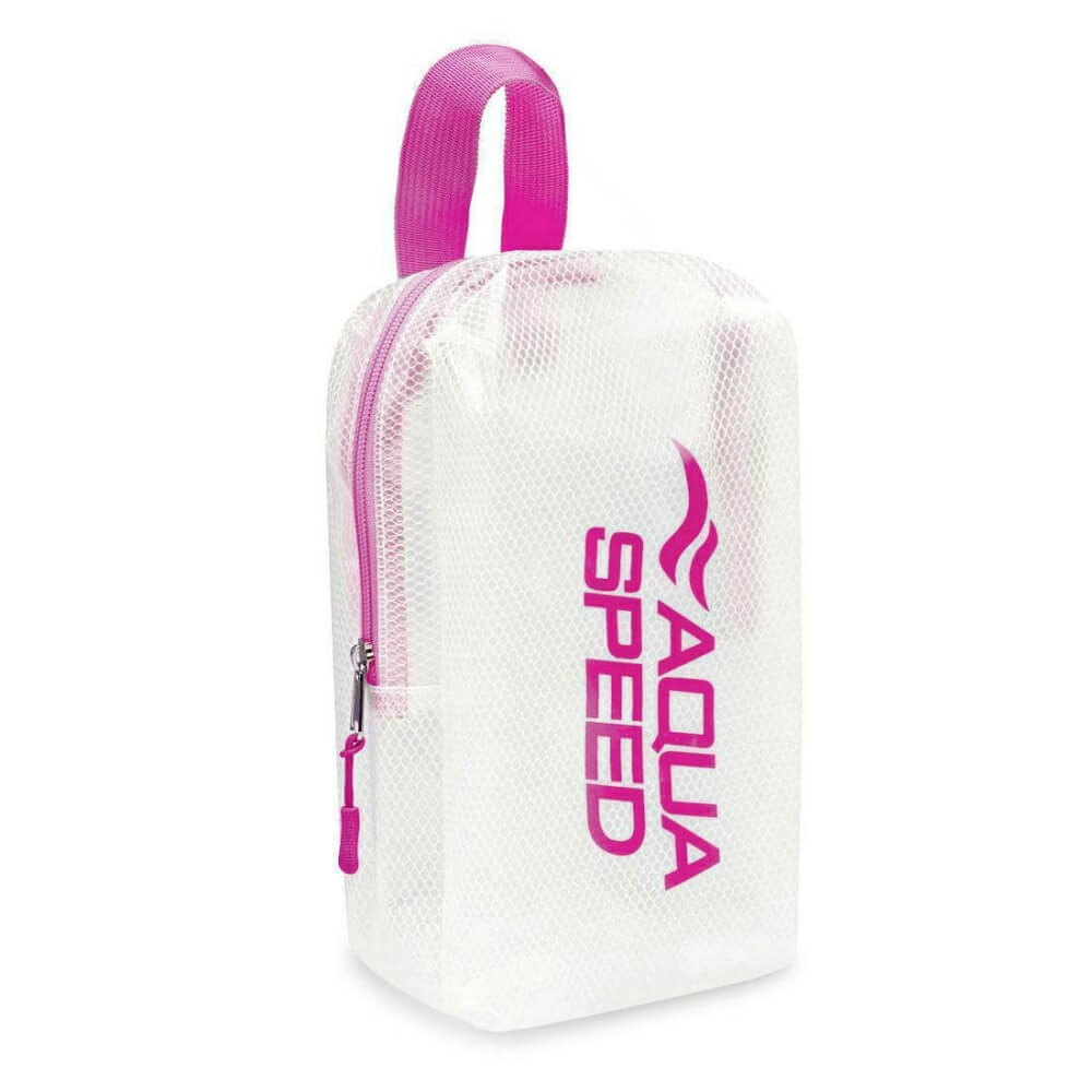 AQUA SPEED Pink/Transparent sausā somiņa slapjiem peldēšanas piederumiem