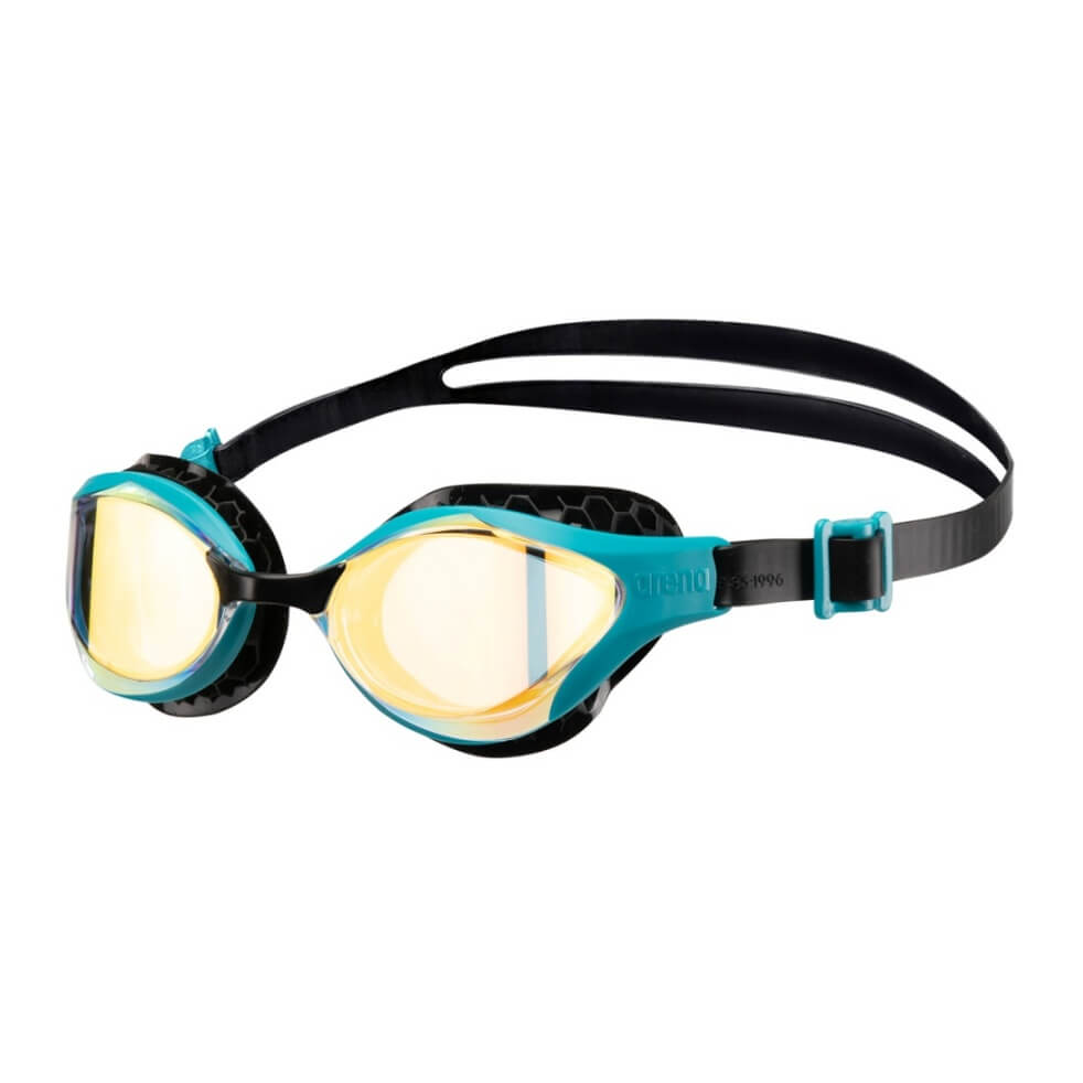 ARENA Air Bold Swipe Mirror Yellow Copper/Green Lake peldbrilles