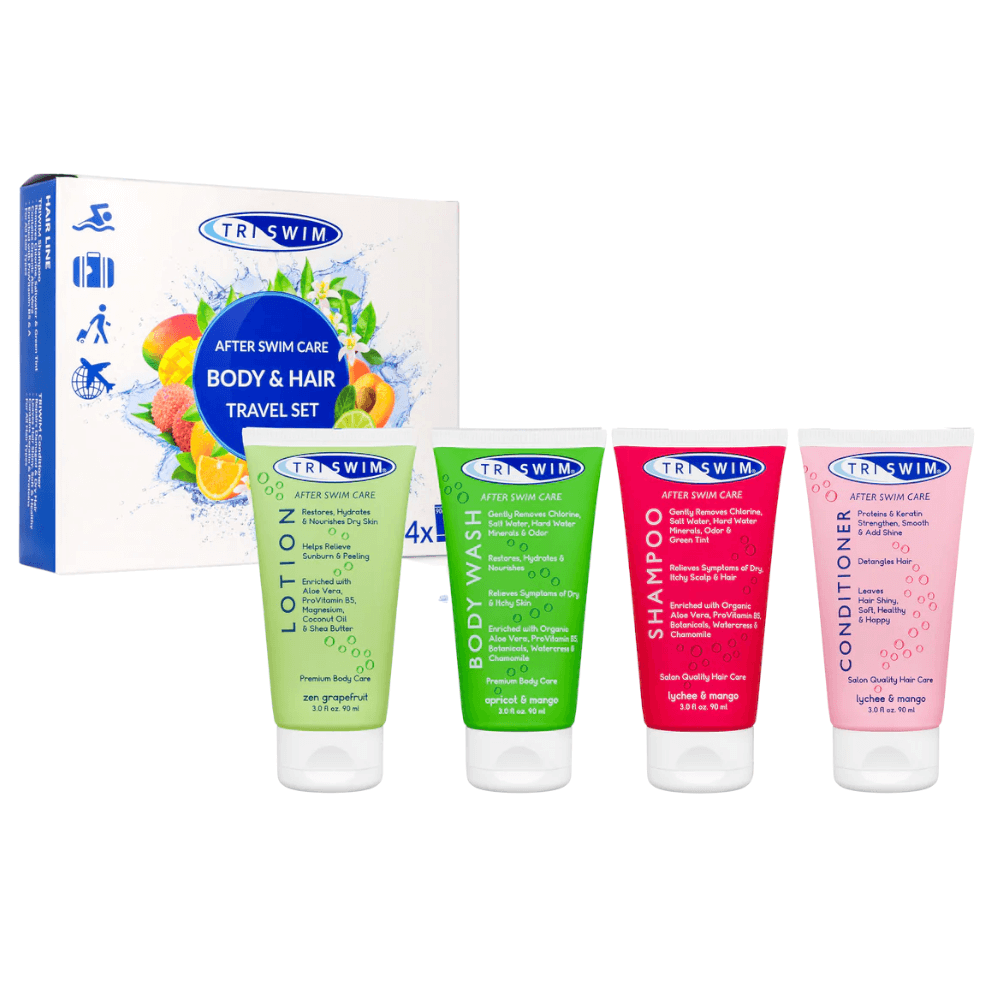 TRISWIM Chlorine Removal Travel Set ķermeņa kopšanas komplekts