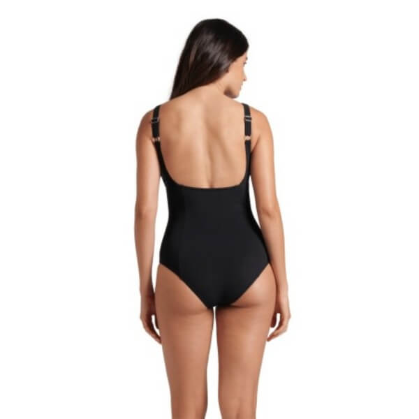 ARENA Giorgia Squared Back Black sieviešu peldkostīms