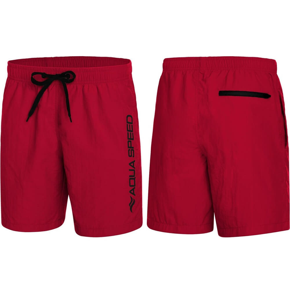 AQUA SPEED Men's Owen Swim Shorts Burgundy