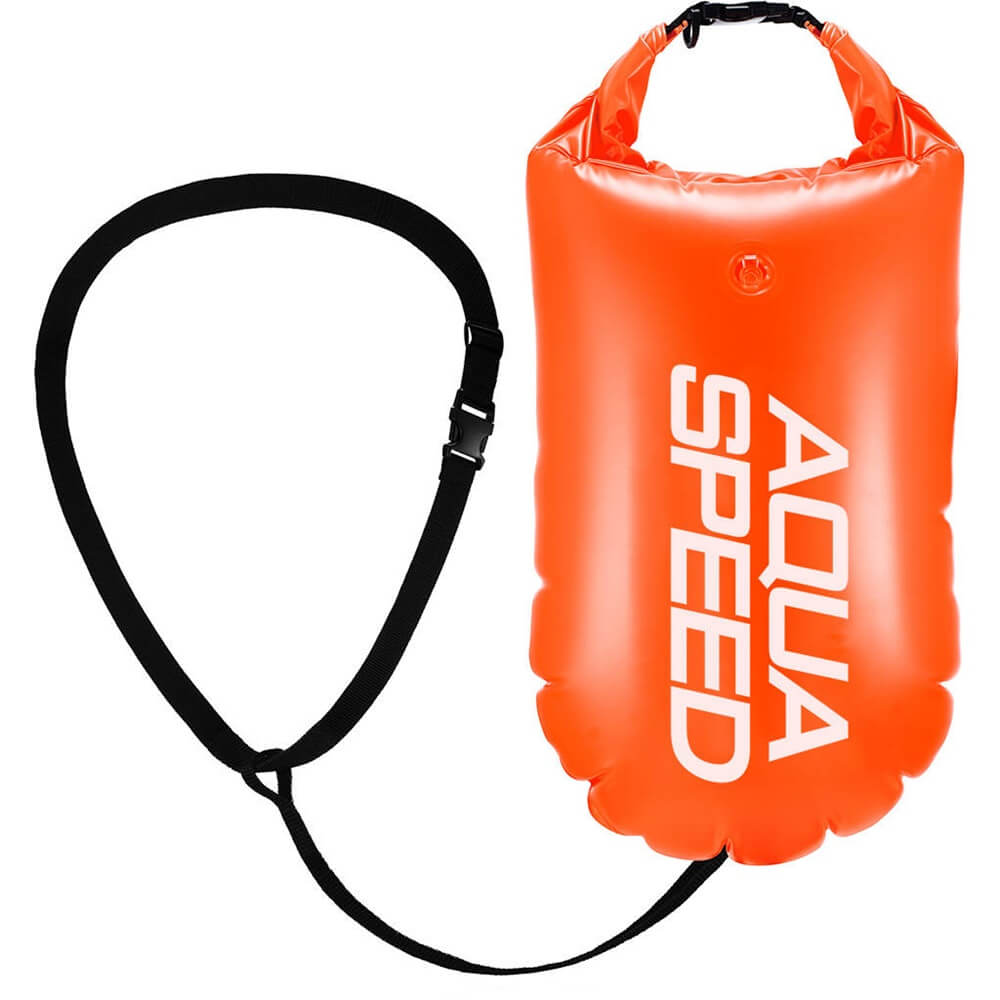 AQUA SPEED Open Water 17L Orange peldēšanas boja