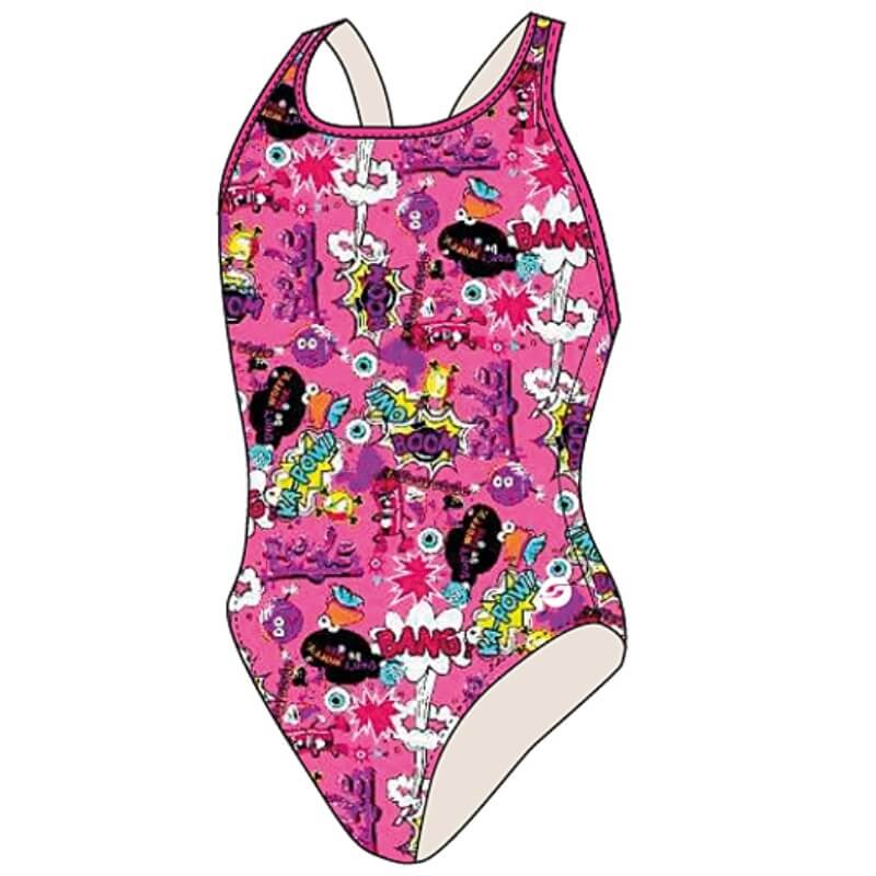 RAS Bang Sport Back Pink meiteņu peldkostīms