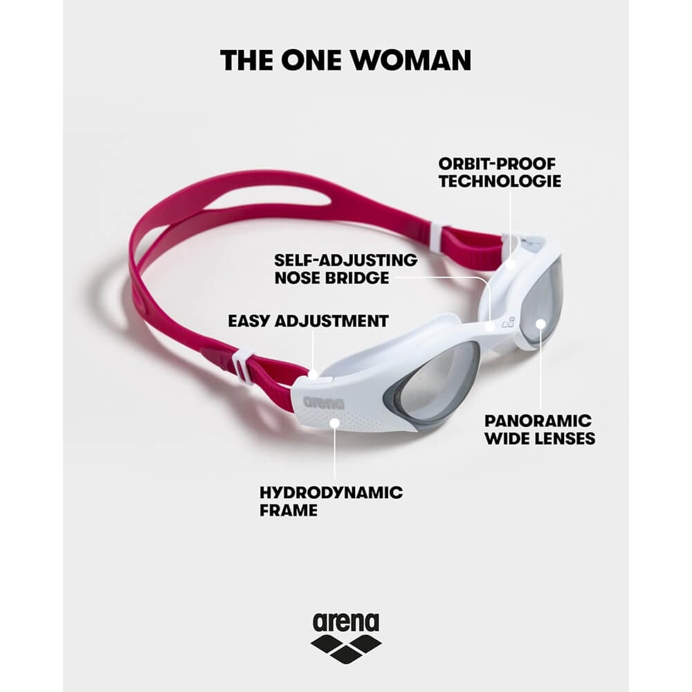 ARENA The One Woman Clear/Black/Black peldbrilles