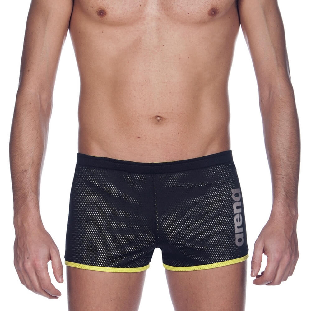 ARENA Unisex Square Cut Black dragšorti