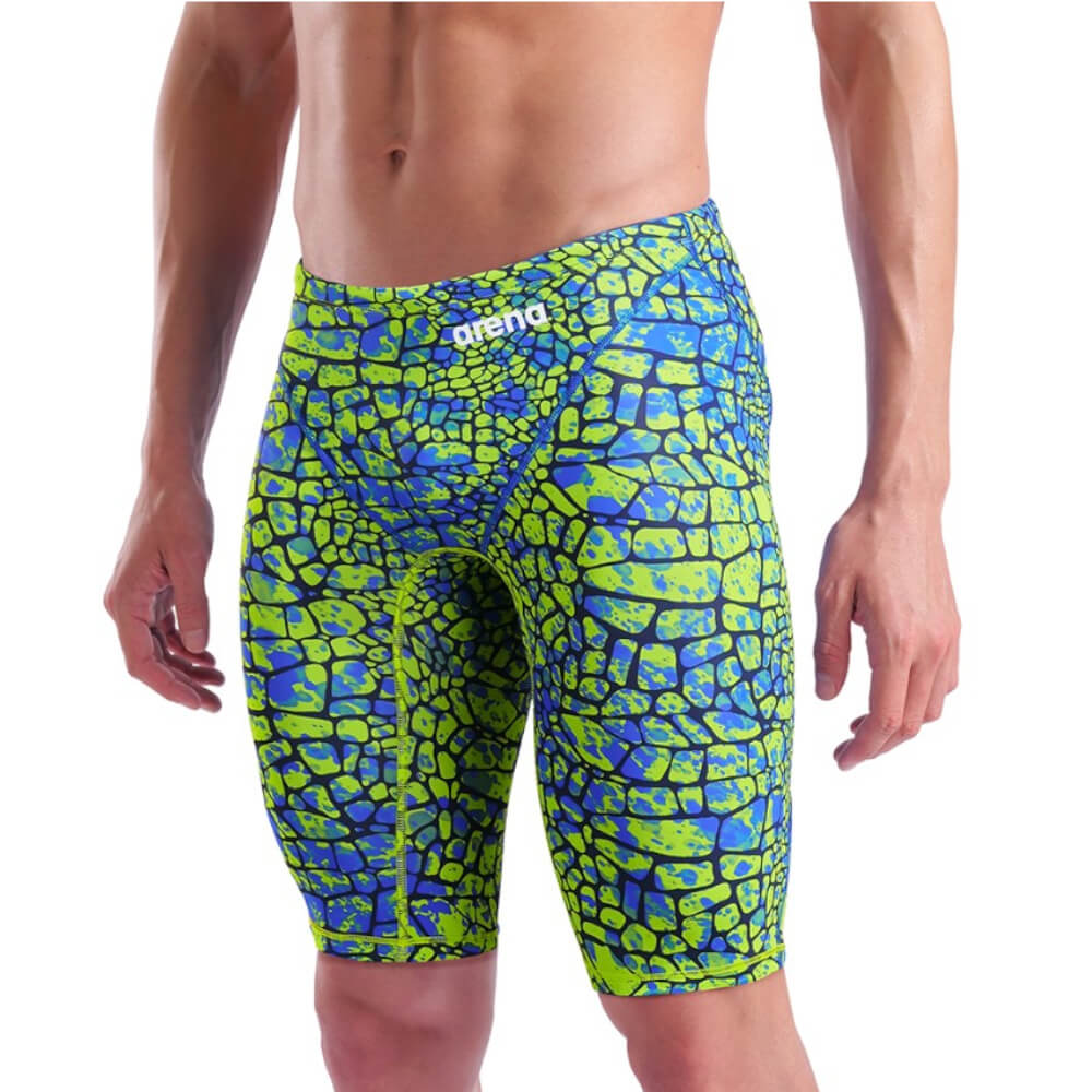 ARENA Powerskin ST Next Snake Green LE Jammer vīriešu sacensību peldbikses
