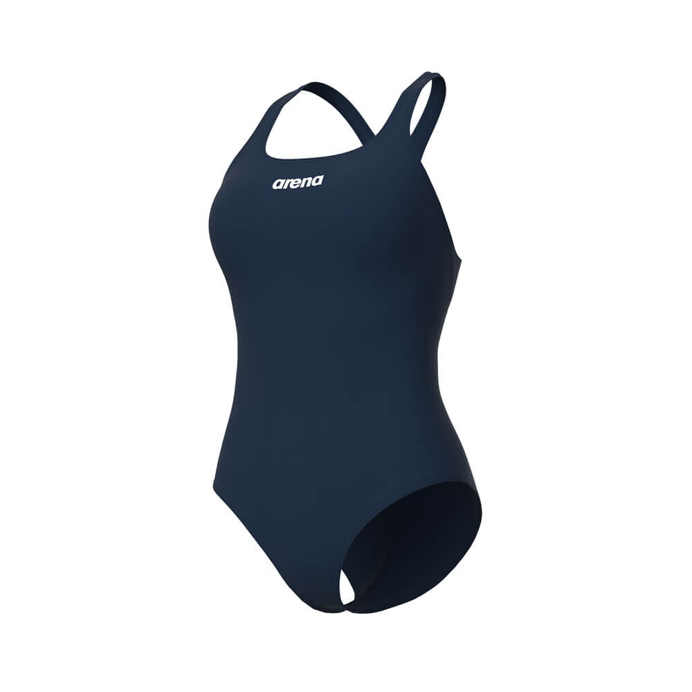 ARENA Team Swim Pro Back Solid Navy/White sieviešu peldkostīms