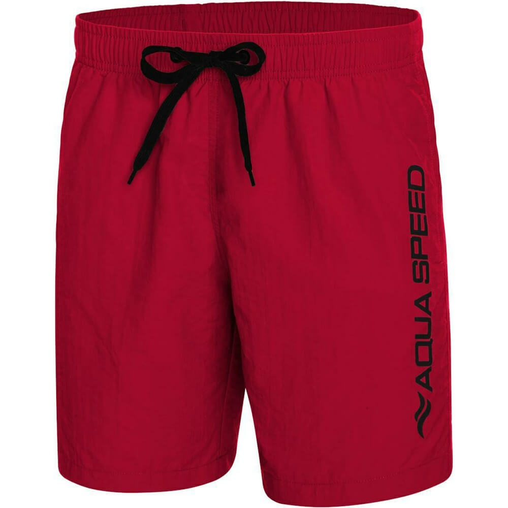 AQUA SPEED Men's Owen Swim Shorts Burgundy