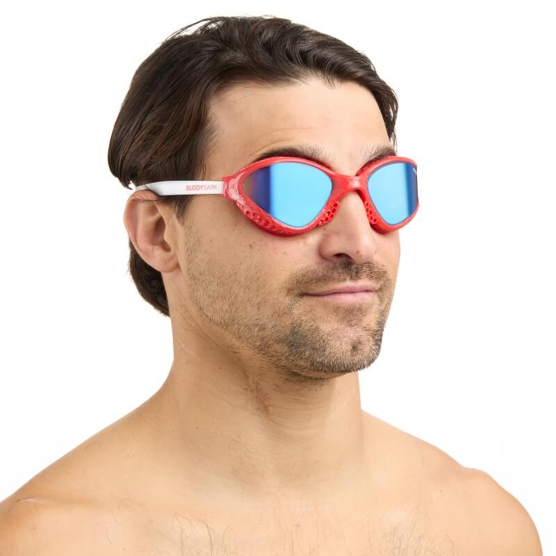 BUDDYSWIM OzeanX Mirror Red/White/Blue  peldbrilles