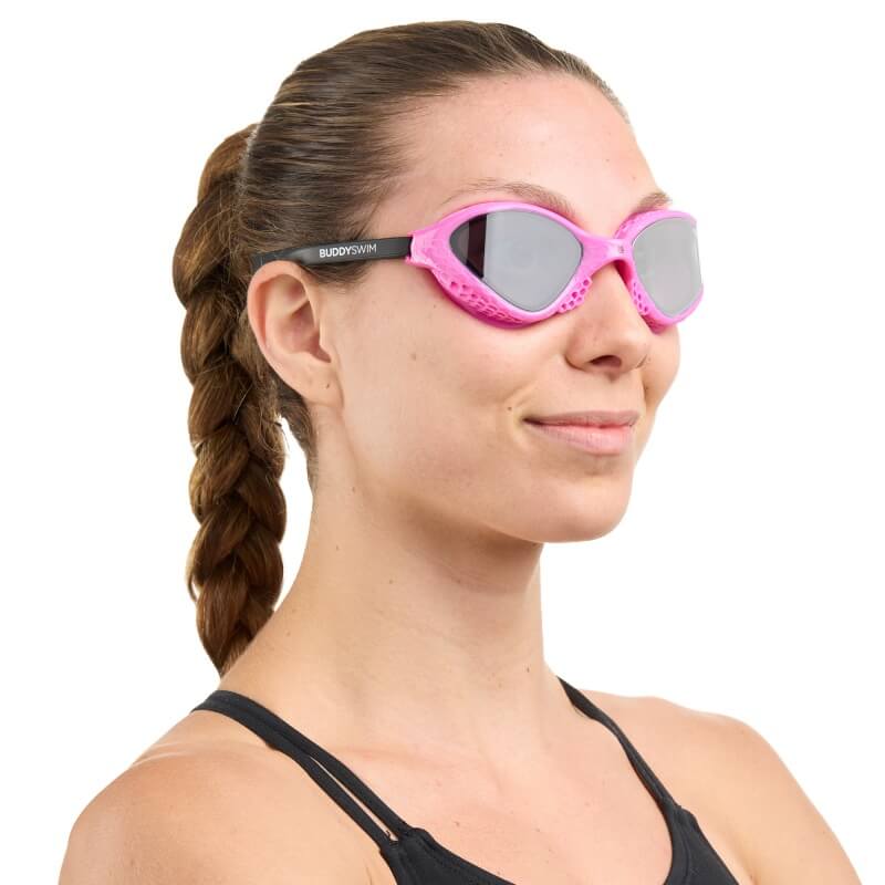 BUDDYSWIM Ozean Pink-Black/Smoke peldbrilles
