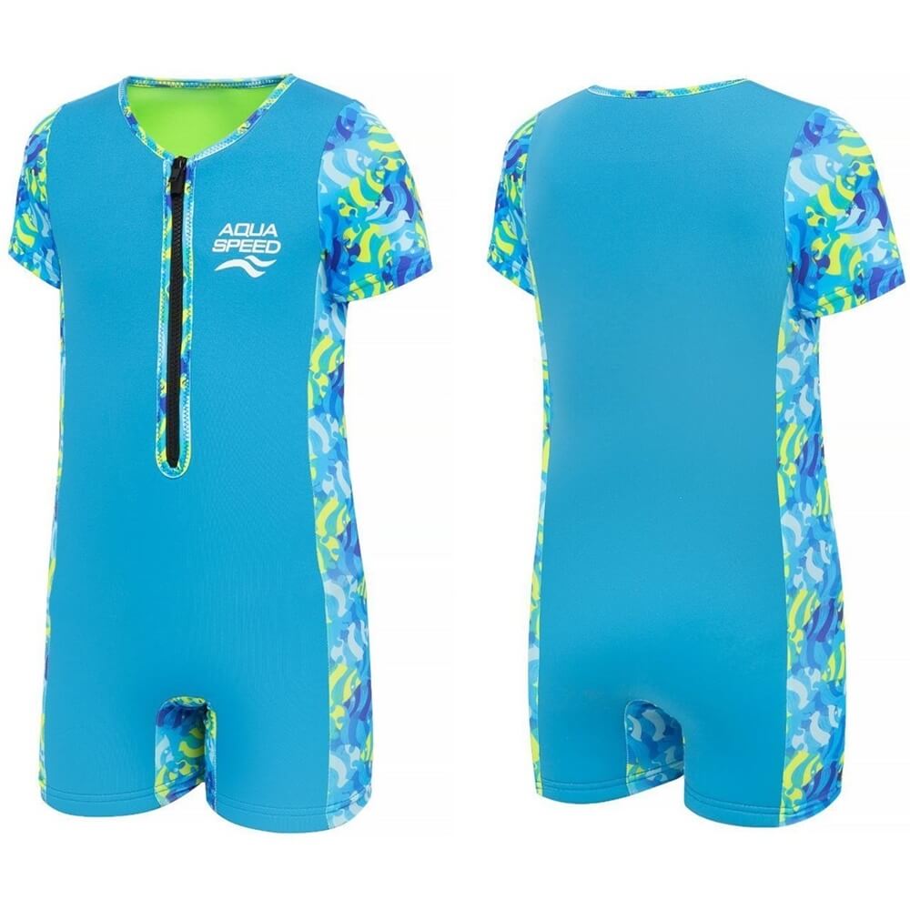 AQUA SPEED Neosplash Blue bērnu peldēšanas tērps