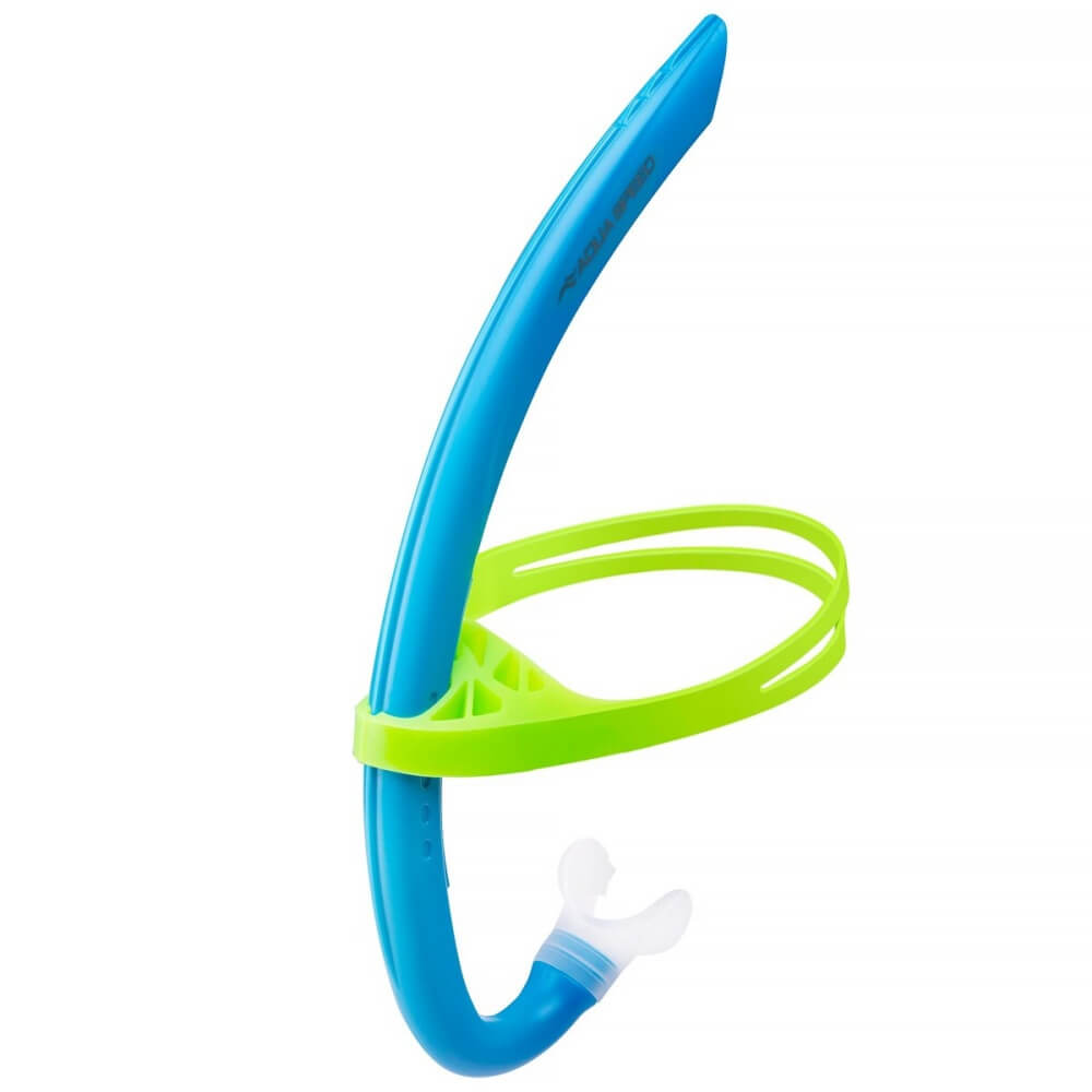 AQUA SPEED Juno JR Center Snorkel Blue peldēšanas trubiņa