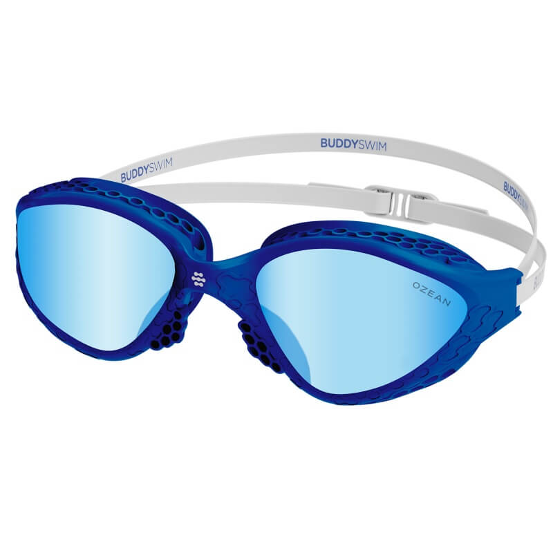 BUDDYSWIM Ozean Navy-White/Light Blue peldbrilles