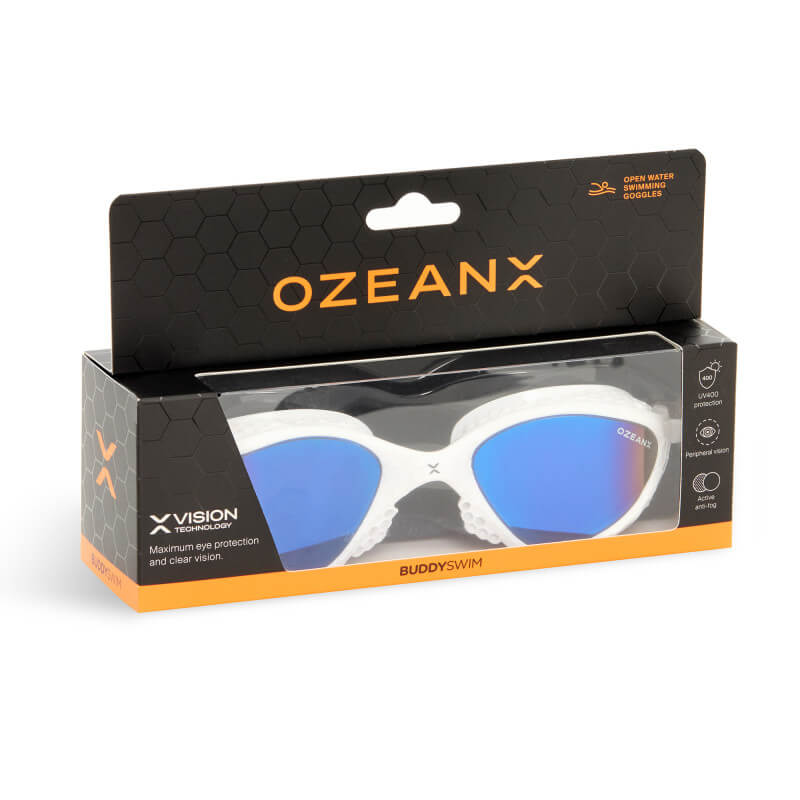 BUDDYSWIM OzeanX Mirror White/Silver peldbrilles