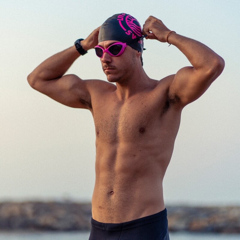 BUDDYSWIM Ozean Pink-Black/Smoke peldbrilles