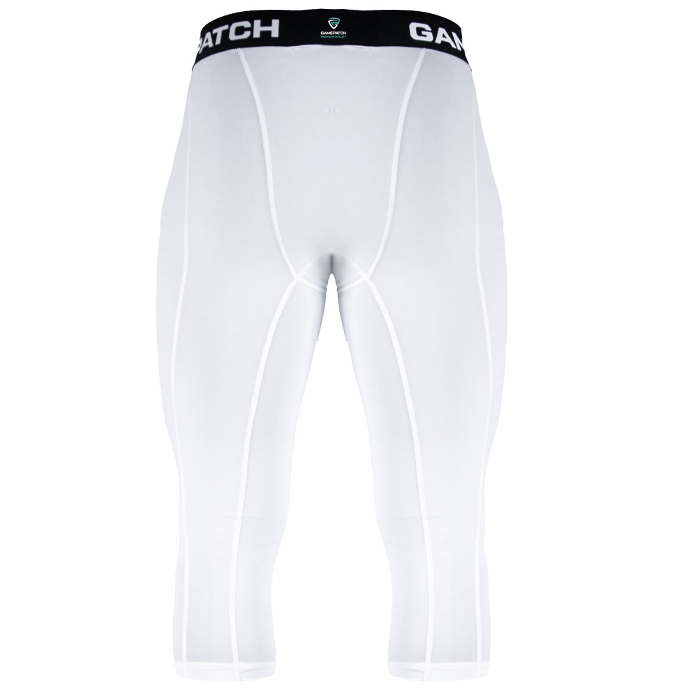 GAMEPATCH White 3/4 kompresijas bikses