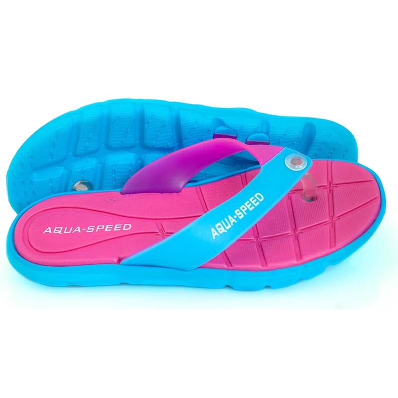 AQUA SPEED Bali Pink/Blue sieviešu baseina čības