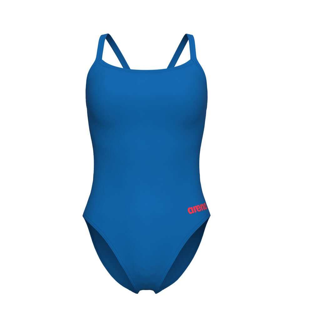 ARENA Team Challenge Back Solid Blue River sieviešu peldkostīms
