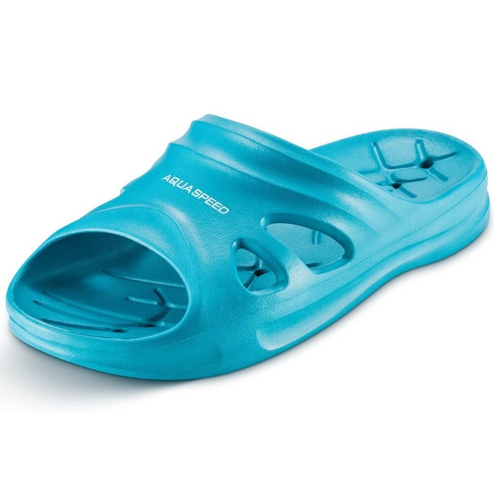 AQUA SPEED Florida Turquoise jauniešu baseina čības