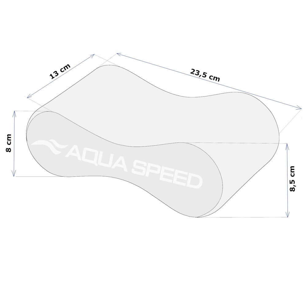 AQUA SPEED 4-Layers Swirl Pullbuoy Blue/Black