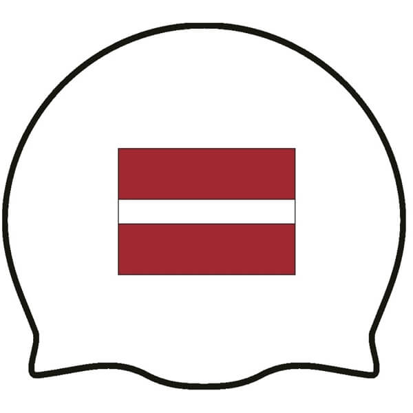 Individuālās apdrukas peldcepure Latvia #1