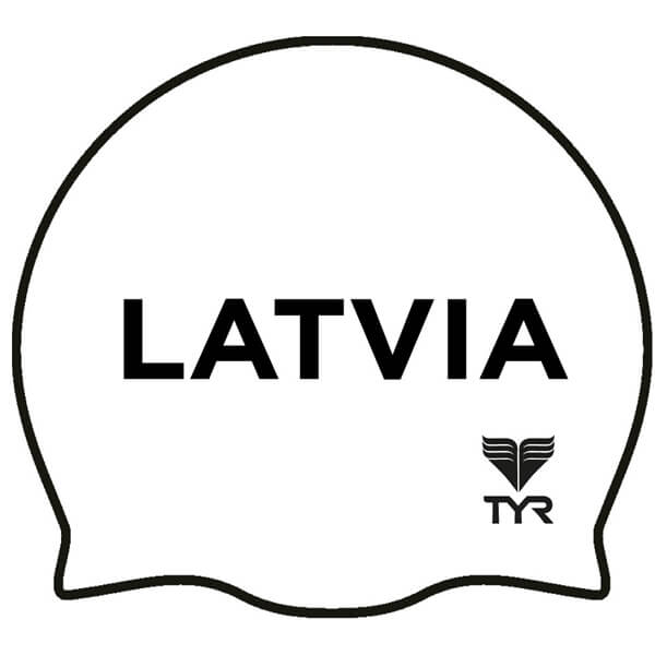 Individuālās apdrukas peldcepure Latvia #1