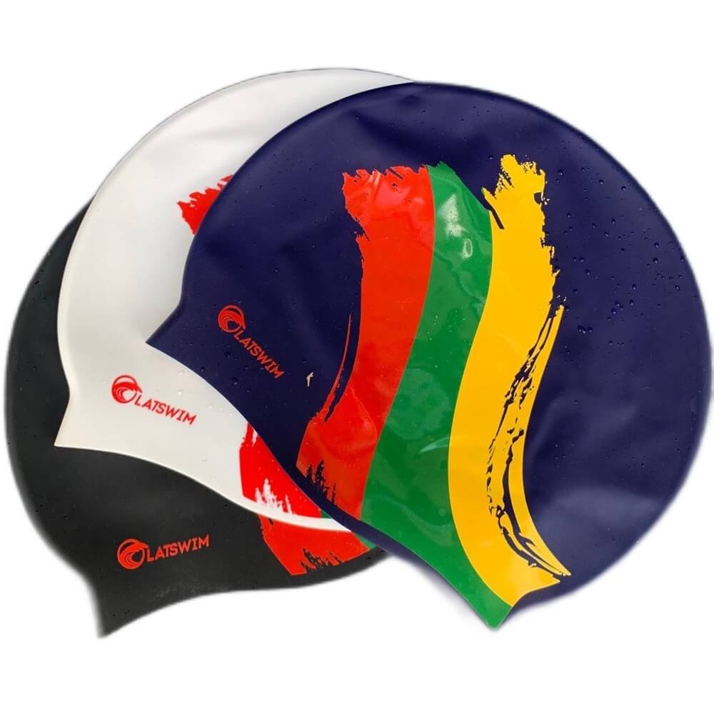 LATSWIM Team Lithuania Limited Edition silikona peldcepure
