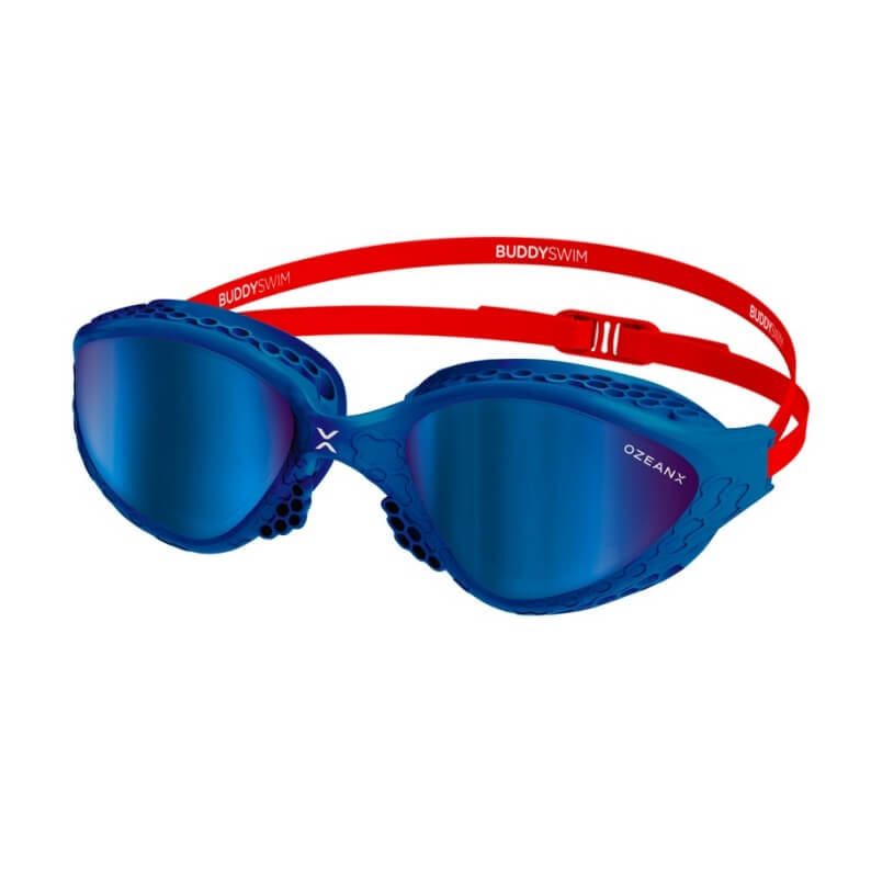BUDDYSWIM OzeanX Mirror Navy/Red peldbrilles
