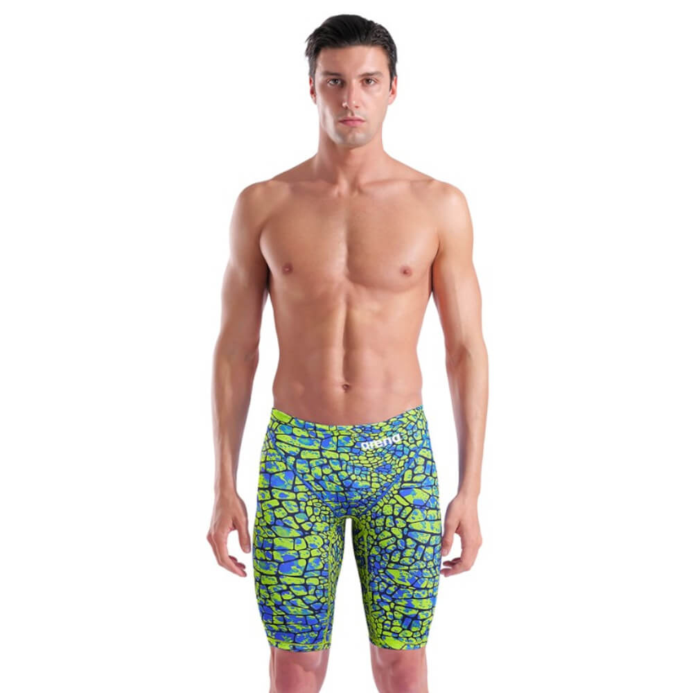 ARENA Powerskin ST Next Snake Green LE Jammer vīriešu sacensību peldbikses